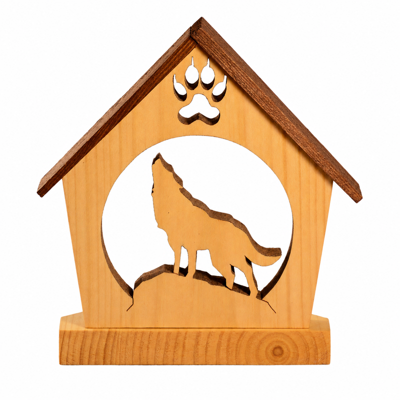Howling Wolf Nature Tealight Holder