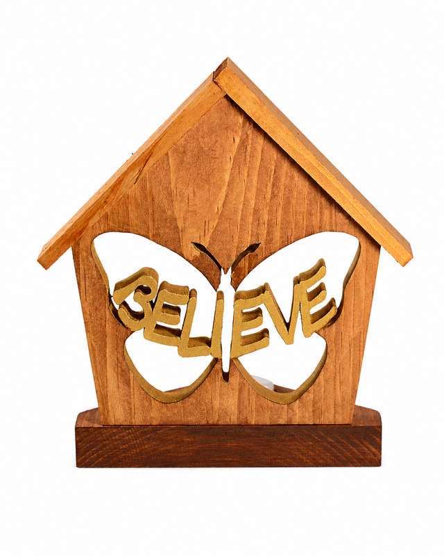 "Believe Like a Butterfly" Tealight Candle Holder