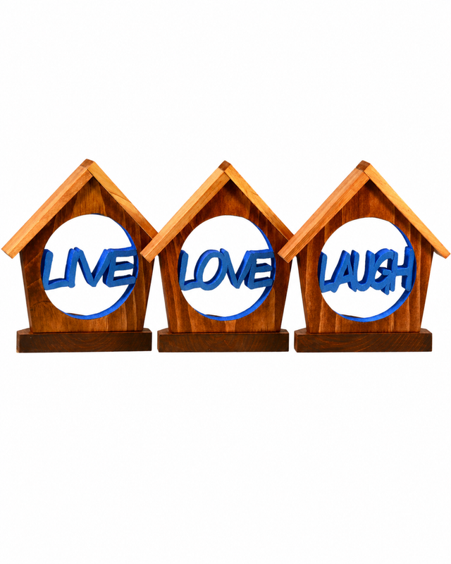 Live-Love-Laugh Tealight Candle Holders - Circle Set