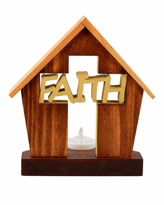 "Have Some Faith" Inspirational Tealight Candle Holder