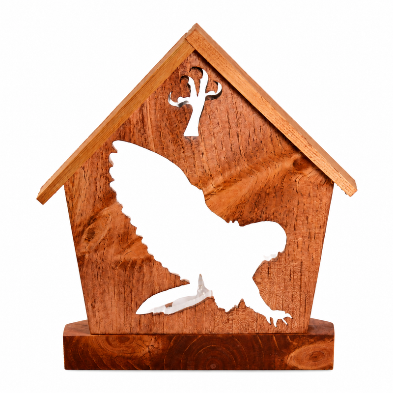 Owl in Flight Nature Tealight Holder