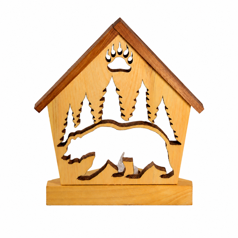 Brown Bear Nature Tealight Holder