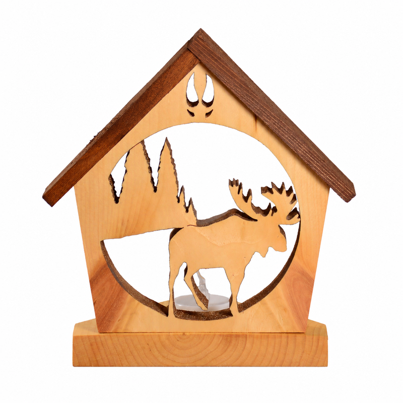 Moose in the Forest Nature Tealight Holder