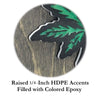 420 Somewhere Weed Novelty Wall Clock - 12-Inch Handmade Wood Decor