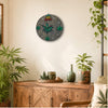 420 Somewhere Weed Novelty Wall Clock - 12-Inch Handmade Wood Decor