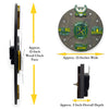 U.S. Army Tribute Wall Clock (green/gold) - 12-Inch Handmade Wood Military Decor