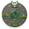 U.S. Army Tribute Wall Clock (green/gold) - 12-Inch Handmade Wood Military Decor