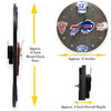 Buffalo Football Fan Art Wall Clock - 12-Inch Handmade Wood Sports Decor