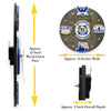 U.S. Coast Guard Tribute Wall Clock (blue/white/gold) - 12-Inch Handmade Wood Military Decor