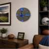 Dallas Football Fan Art Wall Clock - 12-Inch Handmade Wood Sports Decor