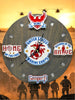 U.S. Marine Corps Tribute Wall Clock (red/white/blue) - 12-Inch Handmade Wood Military Decor