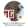 U.S. Marine Corps Tribute Wall Clock (red/white/blue) - 12-Inch Handmade Wood Military Decor