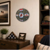 U.S. Marine Corps Tribute Wall Clock (red/white/blue) - 12-Inch Handmade Wood Military Decor