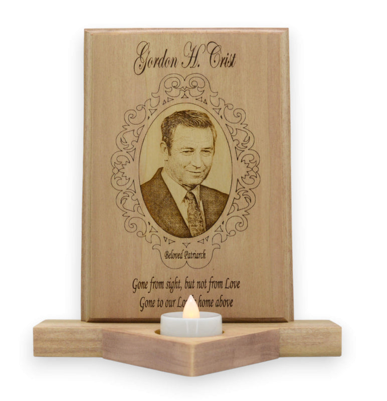 Engraved Loved One Portrait Memorial