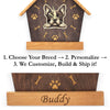 Boston Terrier Peeking Dog Clock – Personalized Dog Wall Clock Gift | DogPound Creations - DogPound Creations