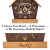 Boxer Peeking Dog Clock – Personalized Dog Wall Clock Gift | DogPound Creations - DogPound Creations