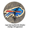 Buffalo Bills Wall Clock | Unique Fan Gift - DogPound Creations