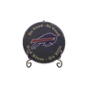 Do Good Be Good God Bless Go Bills slate coaster with photographed stand prop