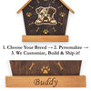 Bulldog Peeking Dog Clock – Personalized Dog Wall Clock Gift | DogPound Creations - DogPound Creations