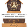 Cavalier King Charles Spaniel Peeking Dog Clock – Personalized Dog Wall Clock Gift | DogPound Creations - DogPound Creations
