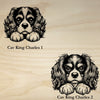 Cavalier King Charles Spaniel Peeking Dog Clock – Personalized Dog Wall Clock Gift | DogPound Creations - DogPound Creations