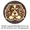 Cavalier King Charles Spaniel Peeking Dog Clock – Personalized Dog Wall Clock Gift | DogPound Creations - DogPound Creations