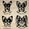 Chihuahua Peeking Dog Clock – Personalized Dog Wall Clock Gift | DogPound Creations - DogPound Creations