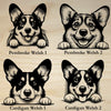 Corgi Peeking Dog Clock – Personalized Dog Wall Clock Gift | DogPound Creations - DogPound Creations