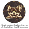 Corgi Peeking Dog Clock – Personalized Dog Wall Clock Gift | DogPound Creations - DogPound Creations