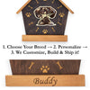 Dachshund Peeking Dog Clock – Personalized Dog Wall Clock Gift | DogPound Creations - DogPound Creations