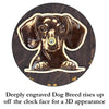 Dachshund Peeking Dog Clock – Personalized Dog Wall Clock Gift | DogPound Creations - DogPound Creations