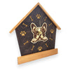 DogPound Creations Small Breeds Peeking Dog Wall Clock | Personalized Dog Lover Gift – Rustic Pet Memorial Wall Art - DogPound Creations