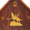 DogPound Creations Wildlife Series Wall Clock – Custom Animal Silhouette & Engraved Nameplate - DogPound Creations