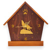DogPound Creations Wildlife Series Wall Clock – Custom Animal Silhouette & Engraved Nameplate - DogPound Creations