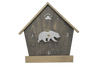 DogPound Creations Wildlife Series Wall Clock – Custom Animal Silhouette & Engraved Nameplate - DogPound Creations