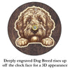 Doodle Peeking Dog Clock | Personalized Dog Wall Clock Gift – DogPound Creations - DogPound Creations