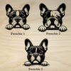 French Bulldog Peeking Dog Clock – Personalized Dog Wall Clock Gift | DogPound Creations - DogPound Creations