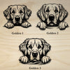 Golden Retriever Peeking Dog Clock – Personalized Dog Wall Clock Gift | DogPound Creations - DogPound Creations