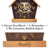 Golden Retriever Peeking Dog Clock – Personalized Dog Wall Clock Gift | DogPound Creations - DogPound Creations