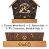 Great Dane Peeking Dog Clock – Personalized Dog Wall Clock Gift | DogPound Creations - DogPound Creations