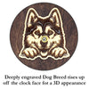 Husky Peeking Dog Clock – Personalized Dog Wall Clock Gift | DogPound Creations - DogPound Creations