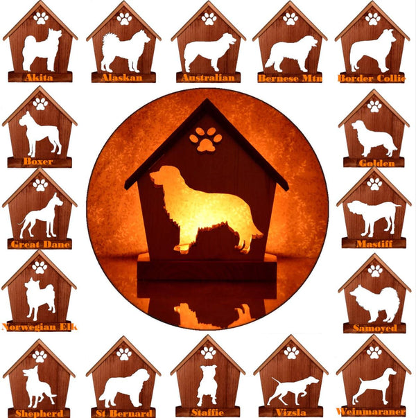 Large Breed Personalized Tealight Holder | Pet Memorial & Dog Lover Gift | 16 Silhouettes Available