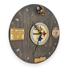 Pittsburgh Football Wall Clock – Black & Gold Epoxy Art | Fan Gift, Man Cave Decor