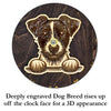 Jack Russell Peeking Dog Clock – Personalized Dog Wall Clock Gift | DogPound Creations (Copy) - DogPound Creations