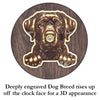 Labrador Peeking Dog Clock – Personalized Dog Wall Clock Gift | DogPound Creations - DogPound Creations