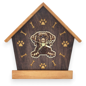 Labrador Peeking Dog Clock – Personalized Dog Wall Clock Gift | DogPound Creations - DogPound Creations