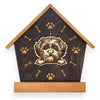 Lhasa Apso Peeking Dog Clock – Personalized Dog Wall Clock Gift | DogPound Creations - DogPound Creations
