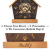 Lhasa Apso Peeking Dog Clock – Personalized Dog Wall Clock Gift | DogPound Creations - DogPound Creations