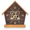 Pitbull Peeking Dog Clock – Personalized Dog Wall Clock Gift | DogPound Creations - DogPound Creations