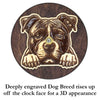 Pitbull Peeking Dog Clock – Personalized Dog Wall Clock Gift | DogPound Creations - DogPound Creations